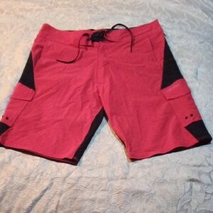 Pelagic Black and Red Tactical Shorts
